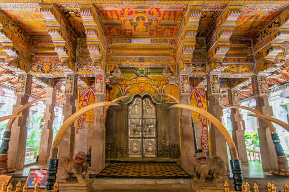 Temple of the Tooth Relic in Kandy, Sri Lanka