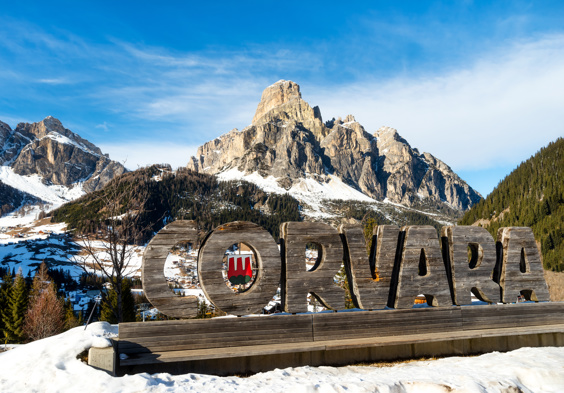Ski Resort of Corvara in Badia, Italy
